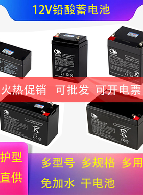 12V铅酸蓄电池4.5v1.3v2.6v78ah伏电动卷闸门禁控制器备用UPS电瓶
