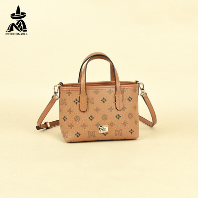 稻草人马年印花托特包手提斜挎包