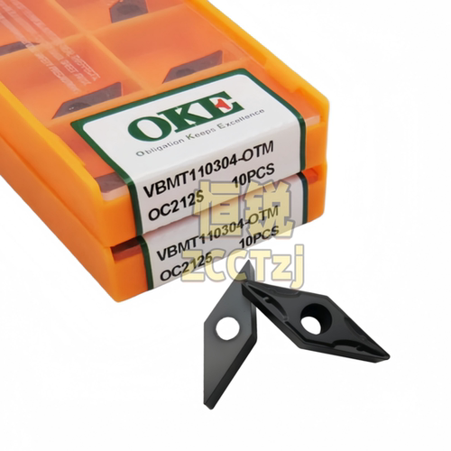株洲OKE 单面尖刀 钢件数控车刀片VBMT110304-OTM OC2125 正品