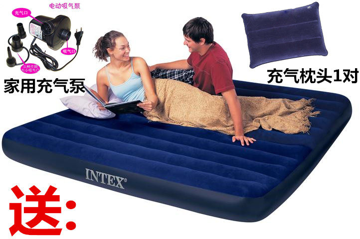 INTEX充气床垫双人加大床户外帐篷充气垫床加宽加厚宽183cm