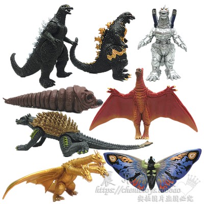 哥斯拉 怪兽恐龙魔斯拉三头龙基多拉手办玩具公仔模型摆件礼物