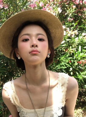 杨超越同草帽女夏防晒平顶遮阳帽