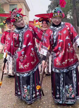 媒婆服装老太太秧歌地主婆戏剧演出服老年广场舞蹈服老婆婆戏服