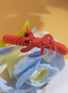 马年红绳本命年好运五色绳小马手绳手工编结新年礼物送男女小孩