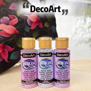 紫色系美国DecoArt原装进口多用哑光石膏手绘丙烯DA颜料