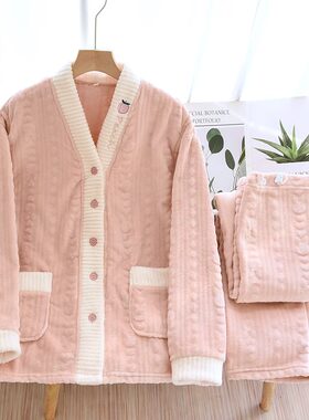 加绒保暖月子服法兰绒价格秋冬季