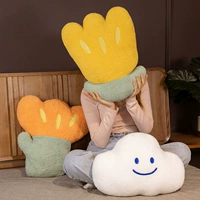 Сеть красная ins flower smile face Подушка для гостиной гостиной