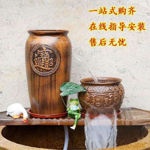 顺水静鱼缸流水罐过滤增氧青仓