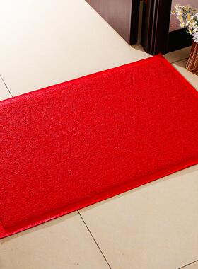 红色无字光板店铺酒店进门迎宾地垫入户门口地毯脚垫商用地垫定制