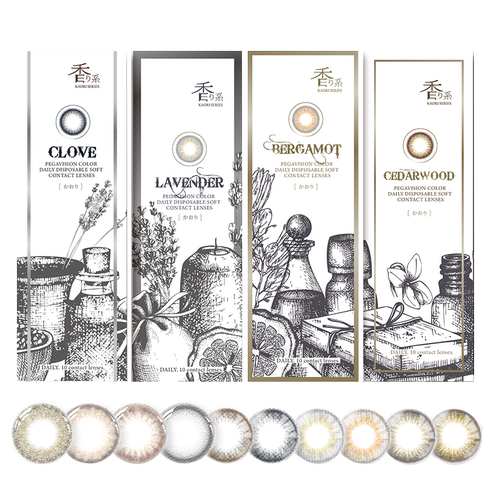 晶硕香水粉润B12日抛美瞳自然彩色近视隐形眼镜10片装大小直径sk