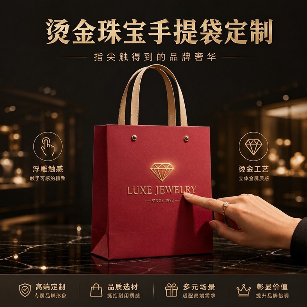 手提袋定制1天发免费设计印logo图片