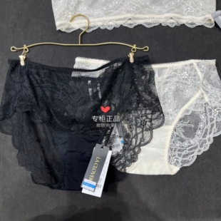 花束性感蕾丝女士中腰平角内裤 680 兰卡文Laclover25新款 LC23ZT1