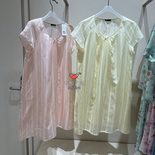 兰卡文LA CLOVER生活艺术家半袖睡裙CC44ABO1女1980双层