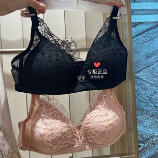 CC17AAF1高端La 4文胸勾线花边1280 Clover无钢圈三角杯蕾丝边女3