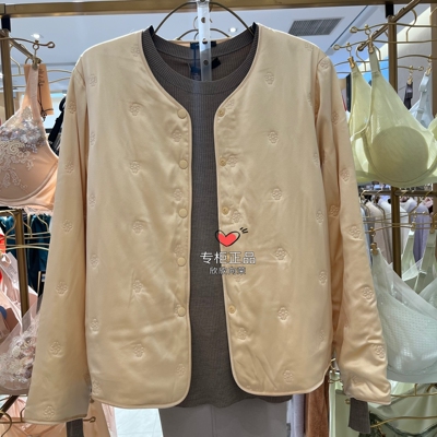 兰卡文桑蚕丝夹棉短款棉袄