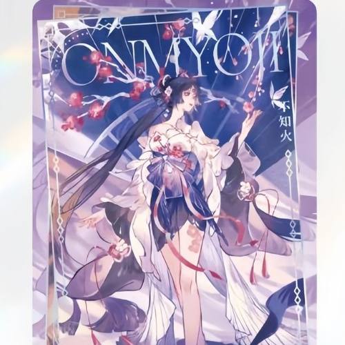 阴阳师x闪魂百鬼绮谭收藏卡第一弹平安绘卷SSR不知火鬼切帝释天