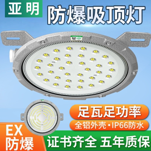 LED防爆吸顶灯隔爆型工业仓库化工厂房车间加油站圆形照明防爆灯