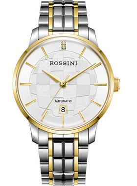 2021罗西尼情侣手表男士间钨钢日历60027全自动机械女表带钻60028