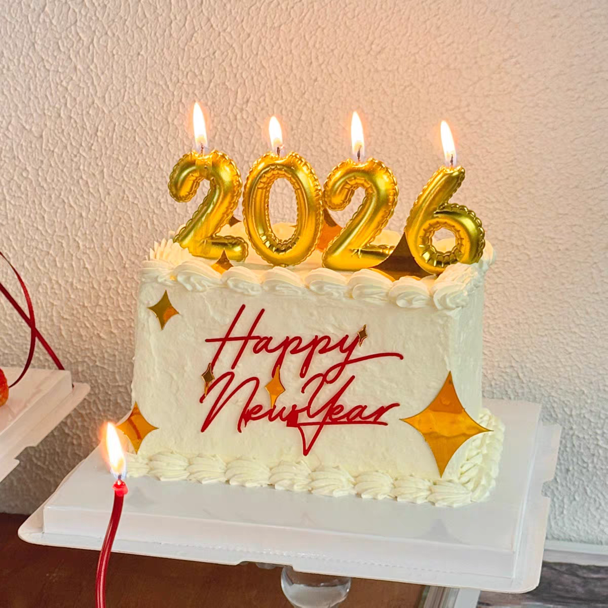 元旦跨年2026数字蜡烛插件新年快乐金色星星亚克力蛋糕装饰摆件,节庆用品/礼品,节日装扮用品,淘宝优惠券,粉丝福利购,淘宝优惠卷
