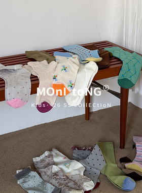 MONI 春夏季透气中筒袜薄款 大童/成人
