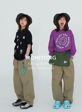 MONI 反光字母短袖T恤/印花字母长袖T恤 230g爽滑双纱 中性款