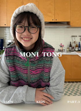 MONI 2色费尔岛柔软肌理感摇粒绒3季可穿拉链马甲