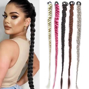 欧美风扭辫假发辫子麻花拳击辫子抖音辣妹女网红脏辫子假马尾延长