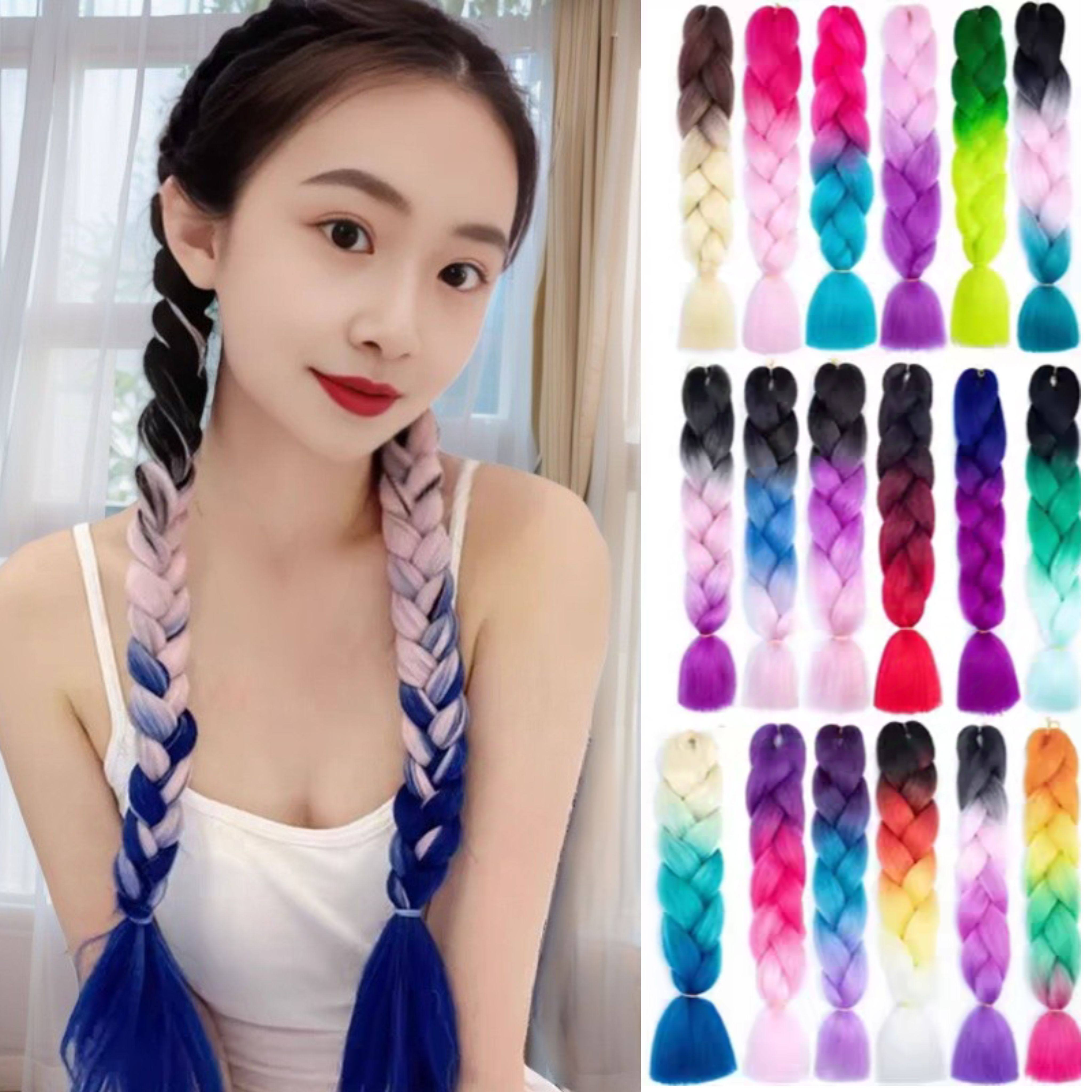 脏辫假发辫子男女彩色编发绳头饰脏脏辫麻花辫儿童发带发丝拳击辫