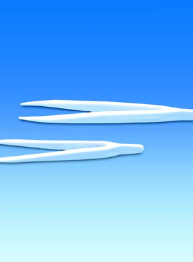 德国VITLAB白色塑料镊子表面清洗处理亚速旺镊子无热源灭菌支架