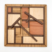 蒙德里安地狱难度超难烧脑方块拼图puzzle益智木质自虐男女朋友礼