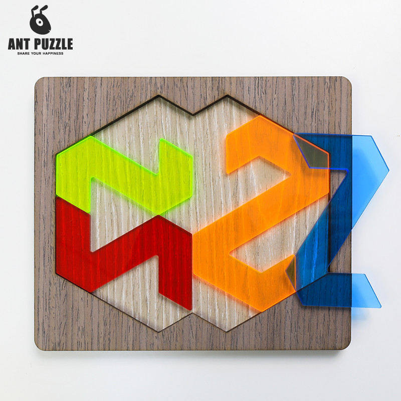 严浩翔同款益智玩具木超难烧脑拼图puzzle4超难格格不入制抖音gm