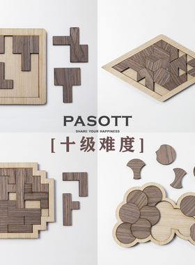 抖音GM同款超难地狱格格不入自虐烧脑10级难度拼图木质9级Puzzle5