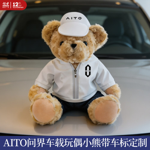 4S店车载副驾驶礼品公仔小熊定制
