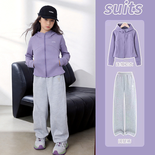 女童运动套装2026新款儿童春季休闲女孩女大童春秋装洋气时髦外套