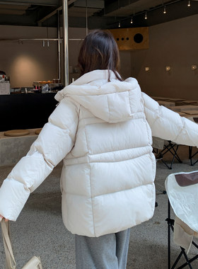 90安心绒新款茧型羽绒服女短款