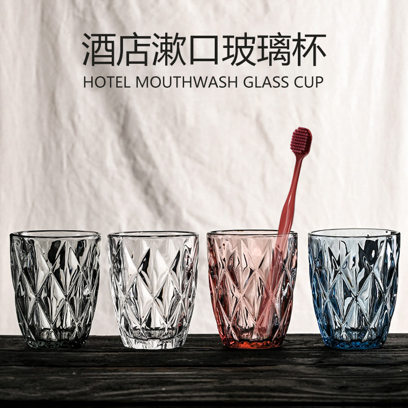 酒店漱口杯宾馆民宿洗漱玻璃杯子