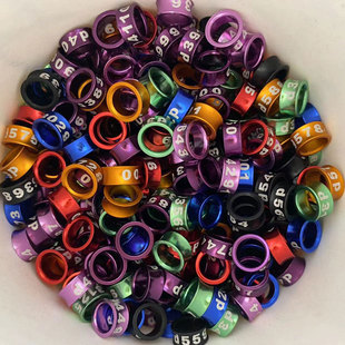 大头牡丹玄凤小太鹦鹉 足环 识别环彩铝凹型防磨脚环 封闭环