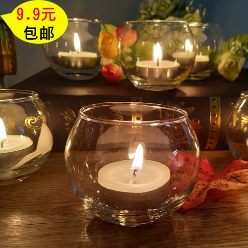 B-104 球形玻璃杯子浮水杯玻璃杯浮水烛台玻璃烛台蜡烛台防风浪漫 - 封面
