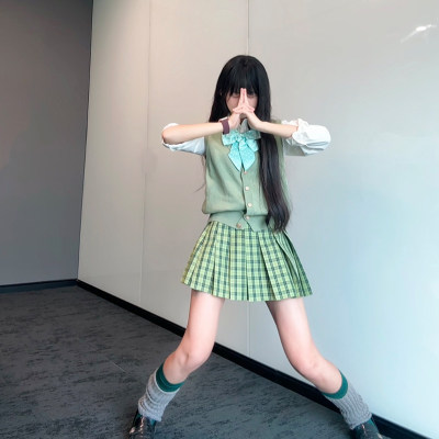 北璃酱正版jk制服V套装女学院风