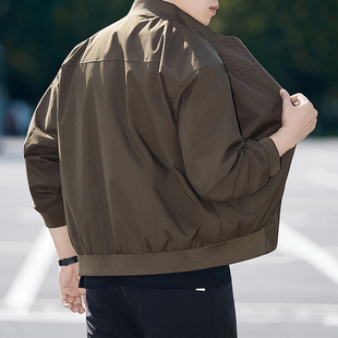2026新款美式三防立领夹克男款春秋飞行员棒球服短款工装外套男