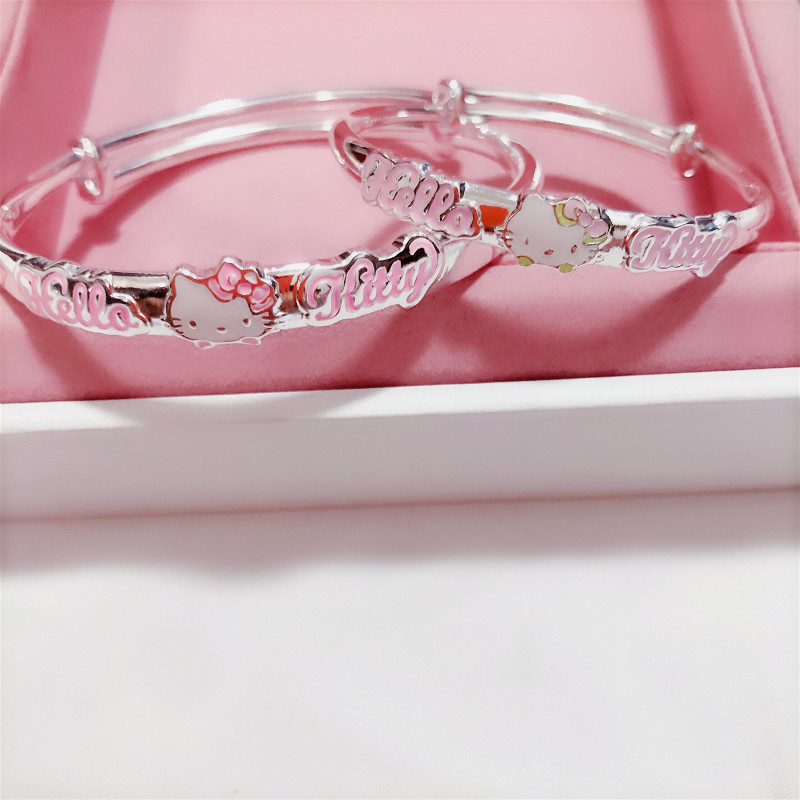 香港女寶寶嬰兒足銀手鐲送滿月