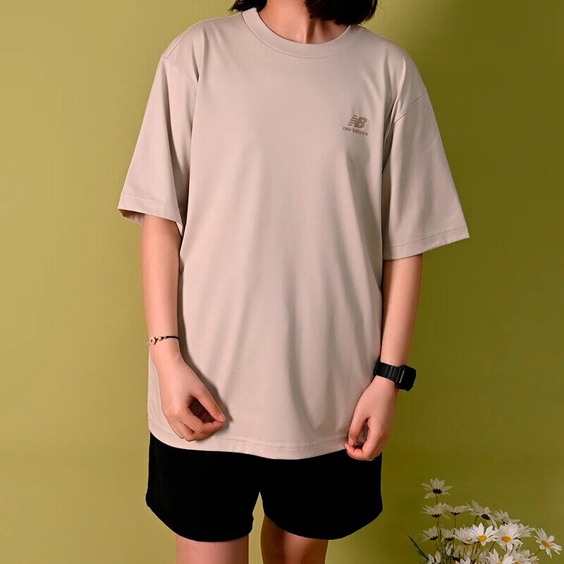 【微瑕】New Balance 男款舒适运动短袖透气T恤 5ED24033-LBE