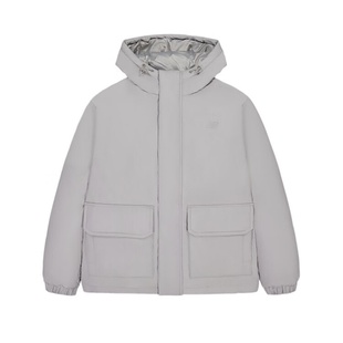 NEW BALANCE 短款鸭绒羽绒服男女简约保暖连帽外套 AMJ43359-TAG