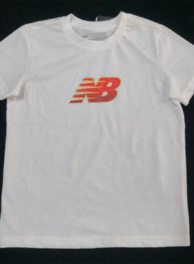 New Balance 男女儿童夏季运动短袖7E823493-WT