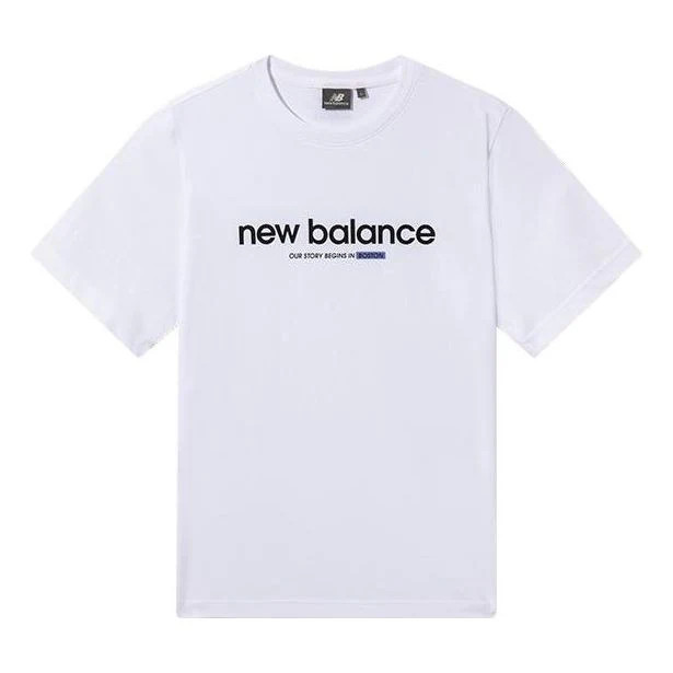New Balance男女运动休闲短袖T恤5EC26013-WT