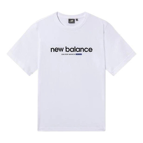 New Balance男女运动休闲短袖T恤5EC26013-WT