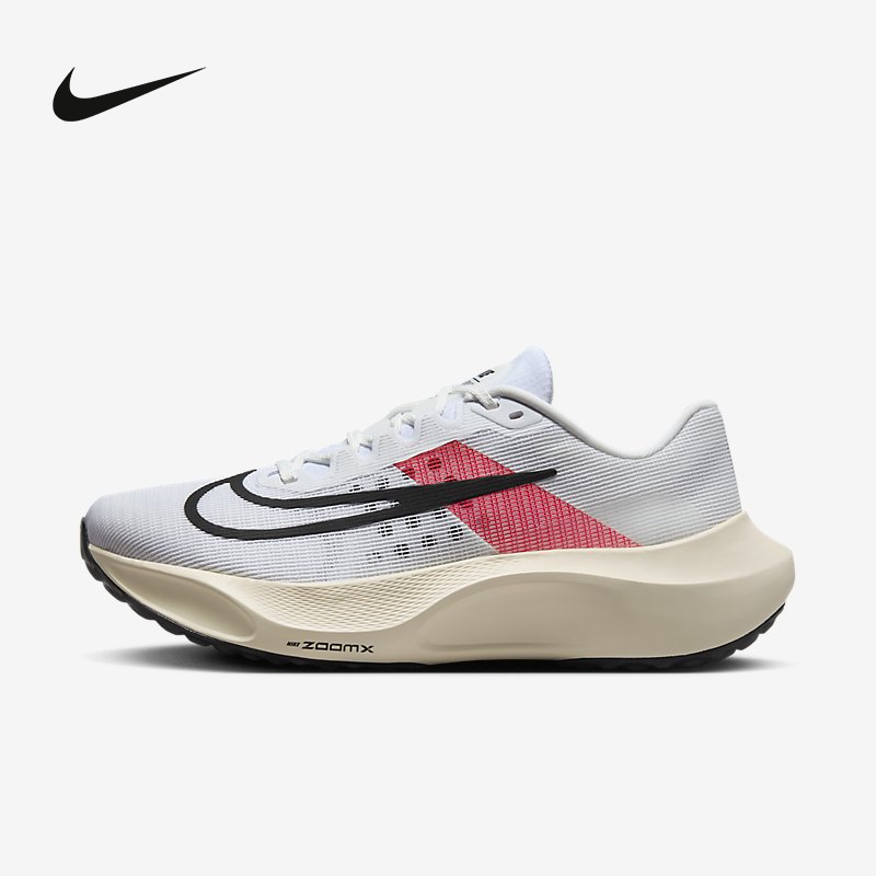 Nike耐克男鞋新款ZOOM FLY 5缓震轻盈运动鞋竞速跑步鞋FD6562-100