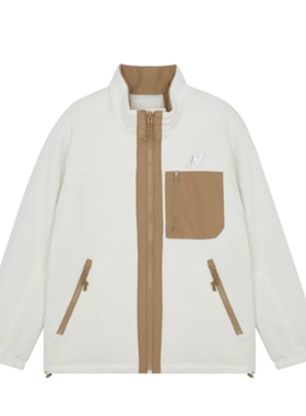 NEW BALANCENB秋冬抓绒羊羔毛立领外两面穿外套夹克6DB4U123-DB