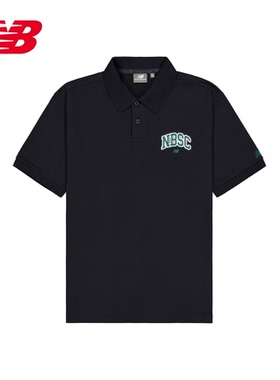 NEW BALANCE NBT恤男款潮流时尚翻领POLO短袖 NFE22011-BK