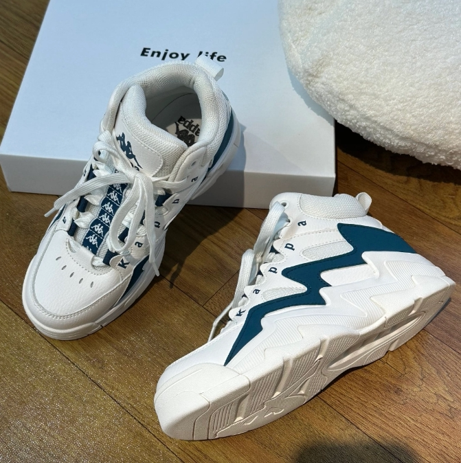 女款休闲透气 厚底耐磨复古篮球鞋高帮板鞋K0D05CC11CJ-012